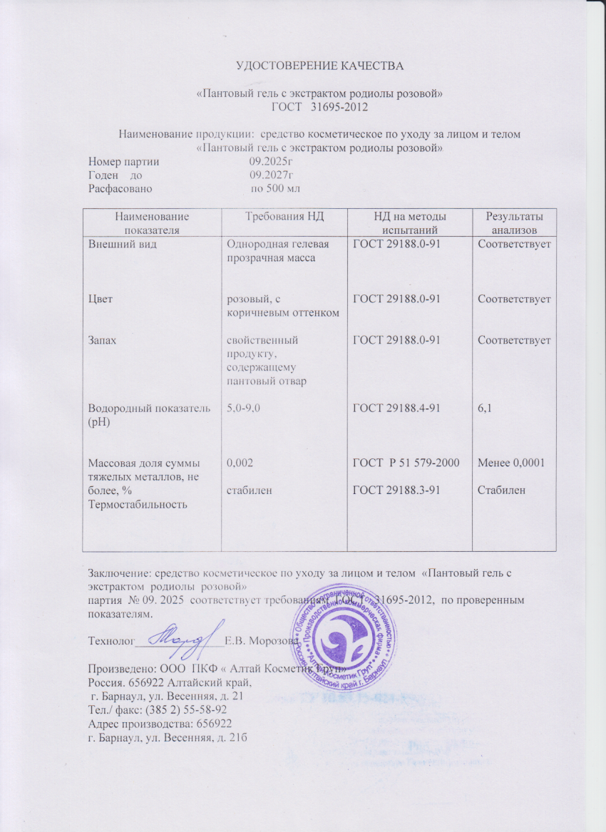 Паспорт №092025